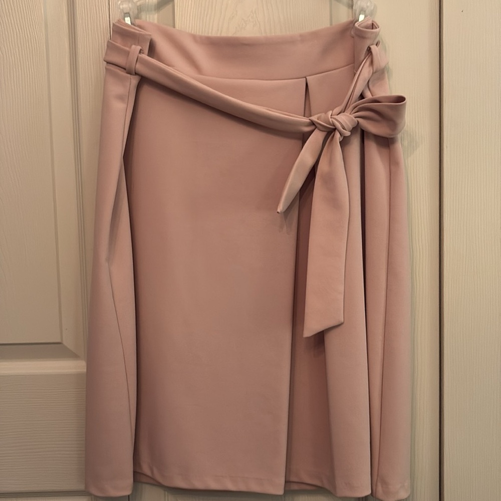 Worthington Blush Pink Pencil Skirt with Side Tie